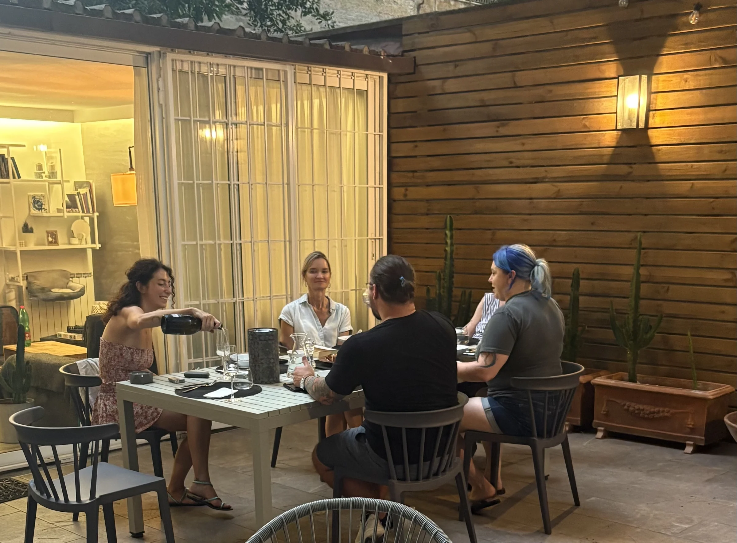 Photo from the cooking class at Gin's home