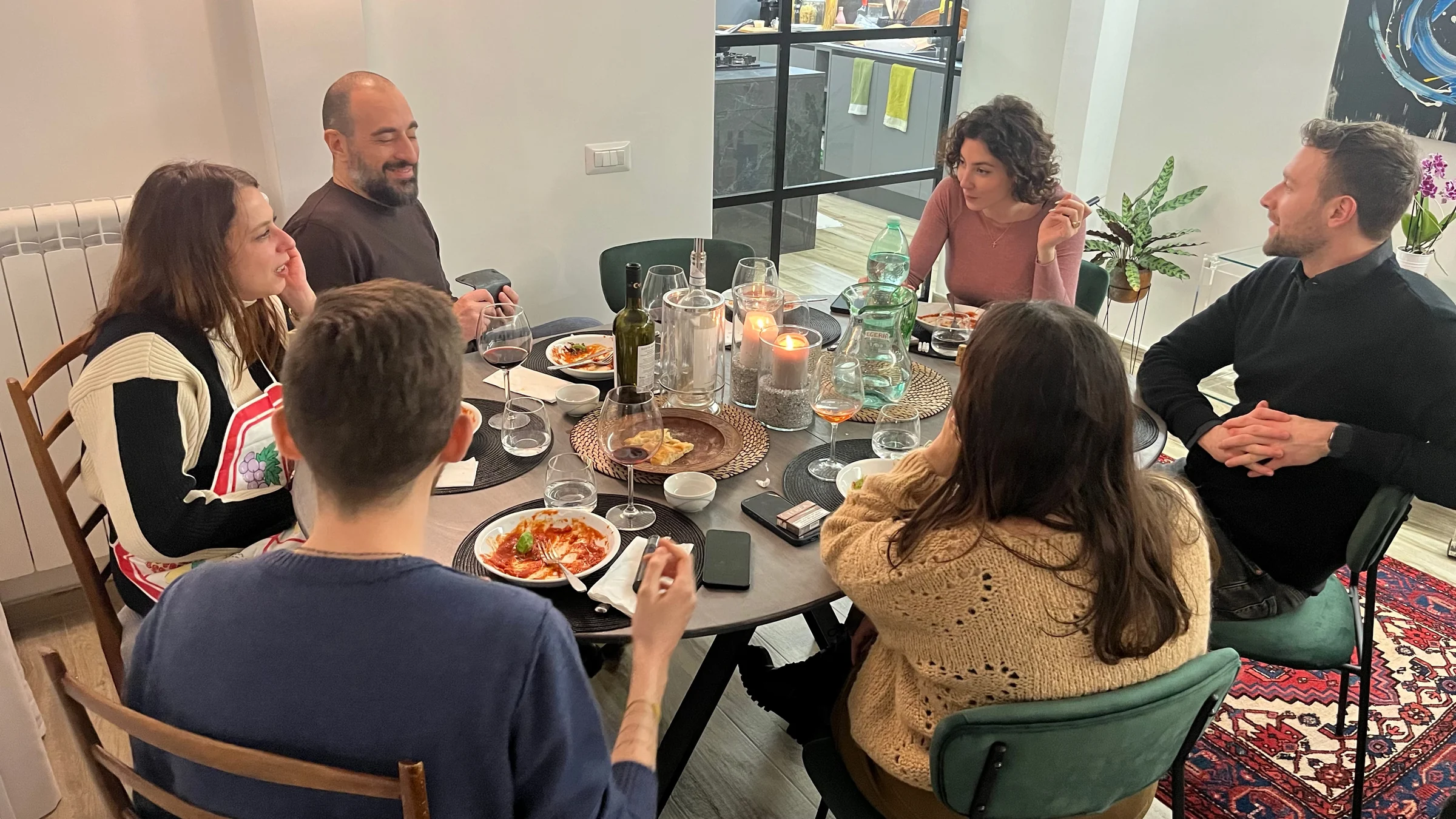Photo from the cooking class at Gin's home
